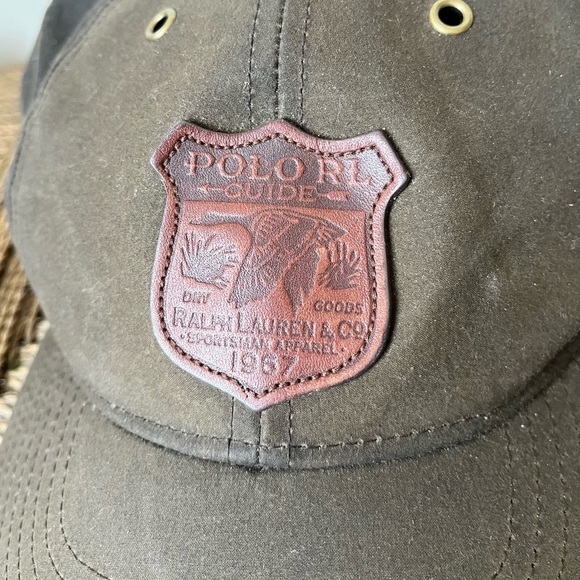 Polo Ralph Lauren Hat Men’s Brown Oilcloth Wax Hat Guide Sportsman Hunting - Picture 6 of 9